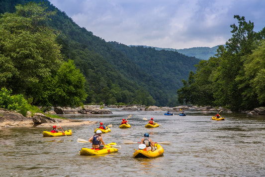 float trip through the mountains